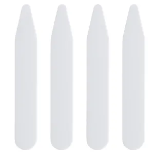 100 Plastic Collar Stays For Men Dress Shirt 2" 2.2" 2.5" 2.7 or 3" inches 2.2"