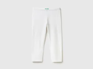 3/4 leggings in stretch cotton