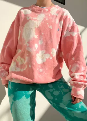 80's Marbled Bleach Sweatshirt (L)