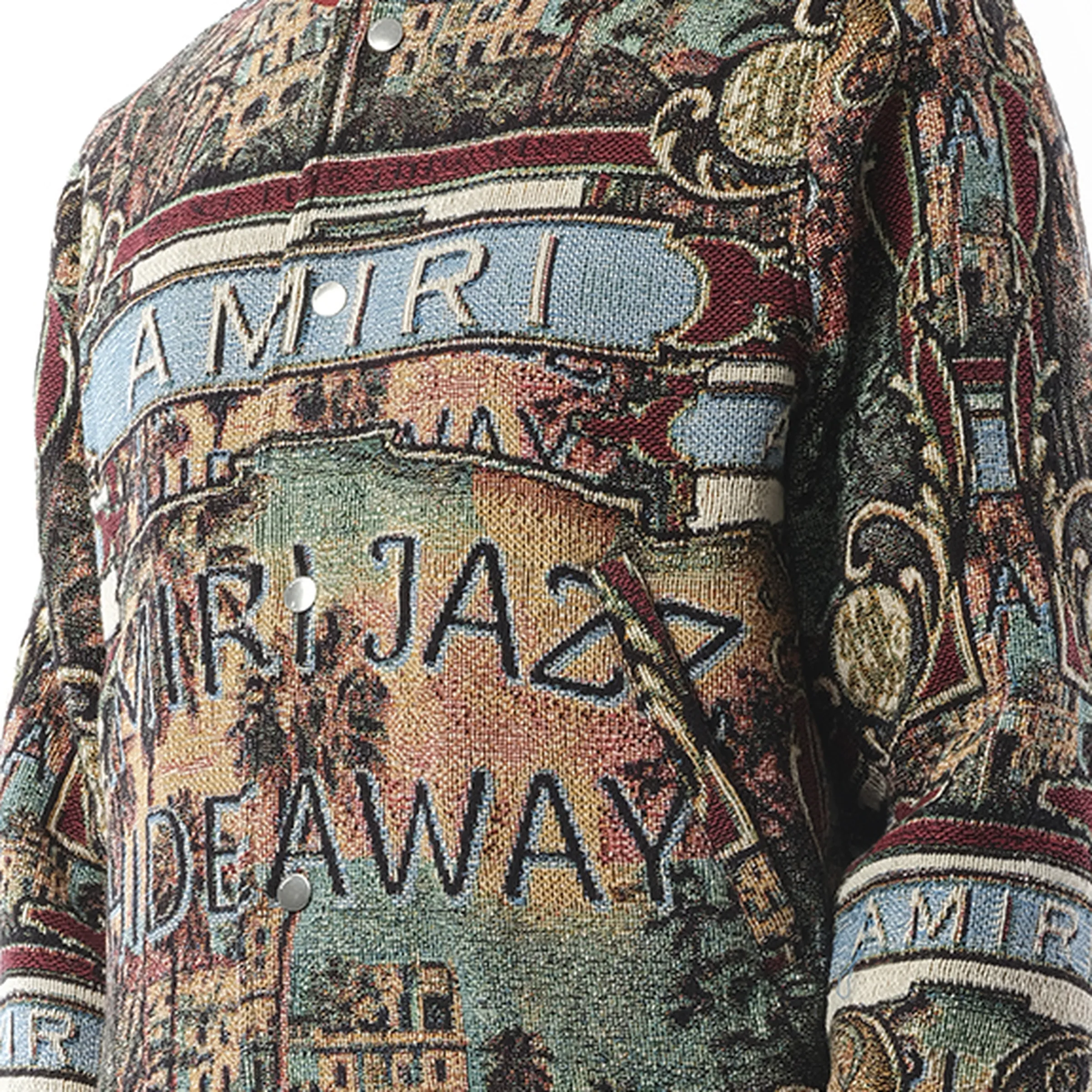 Amiri Jazz Hideaway Bomber in Multicolour