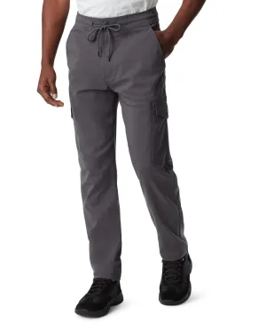 BASS OUTDOOR Mens Slim Straight Fit Cargo Jogger Pants Forged Iron Grey 36