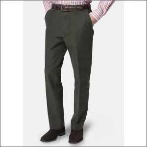 Brook Taverner Olive Kerswell Moleskin Trousers==
