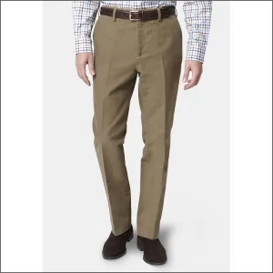 Brook Taverner Stone Kerswell Moleskin Trousers==