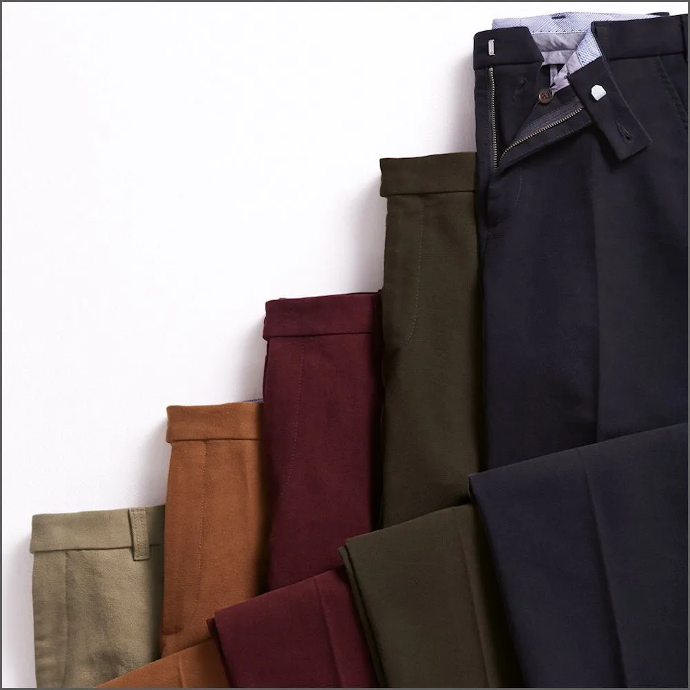 Brook Taverner Stone Kerswell Moleskin Trousers==