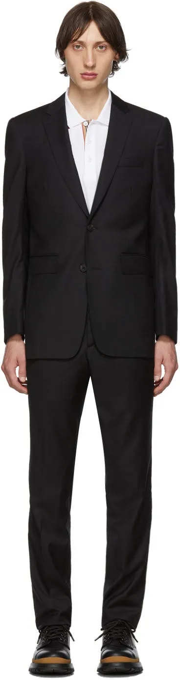 Burberry Black Wool Classic Suit