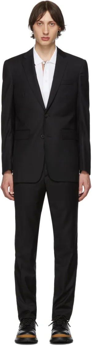 Burberry Black Wool Classic Suit