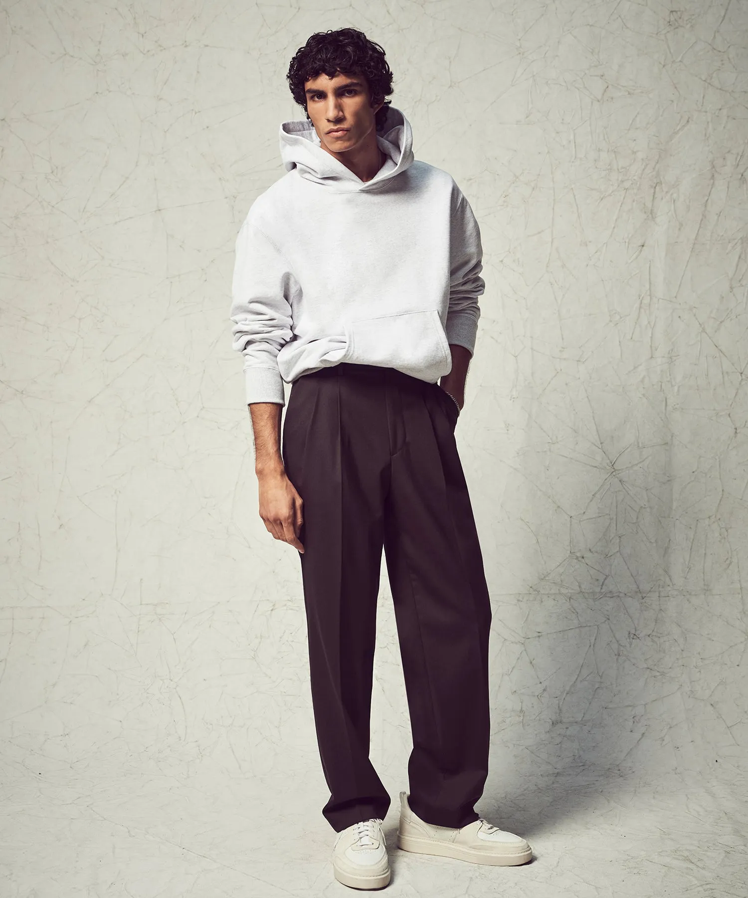 Champion Canadian Fleece Relaxed Hoodie in Silver Mix