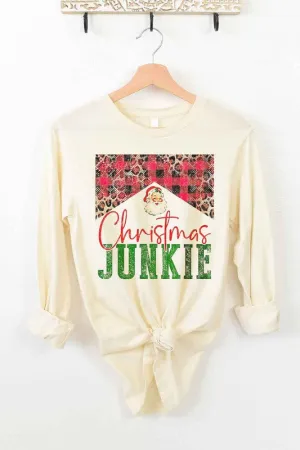 Christmas Junkie Long Sleeve Tee