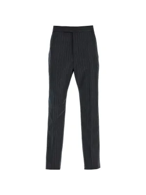 Classic Striped Wool Trousers