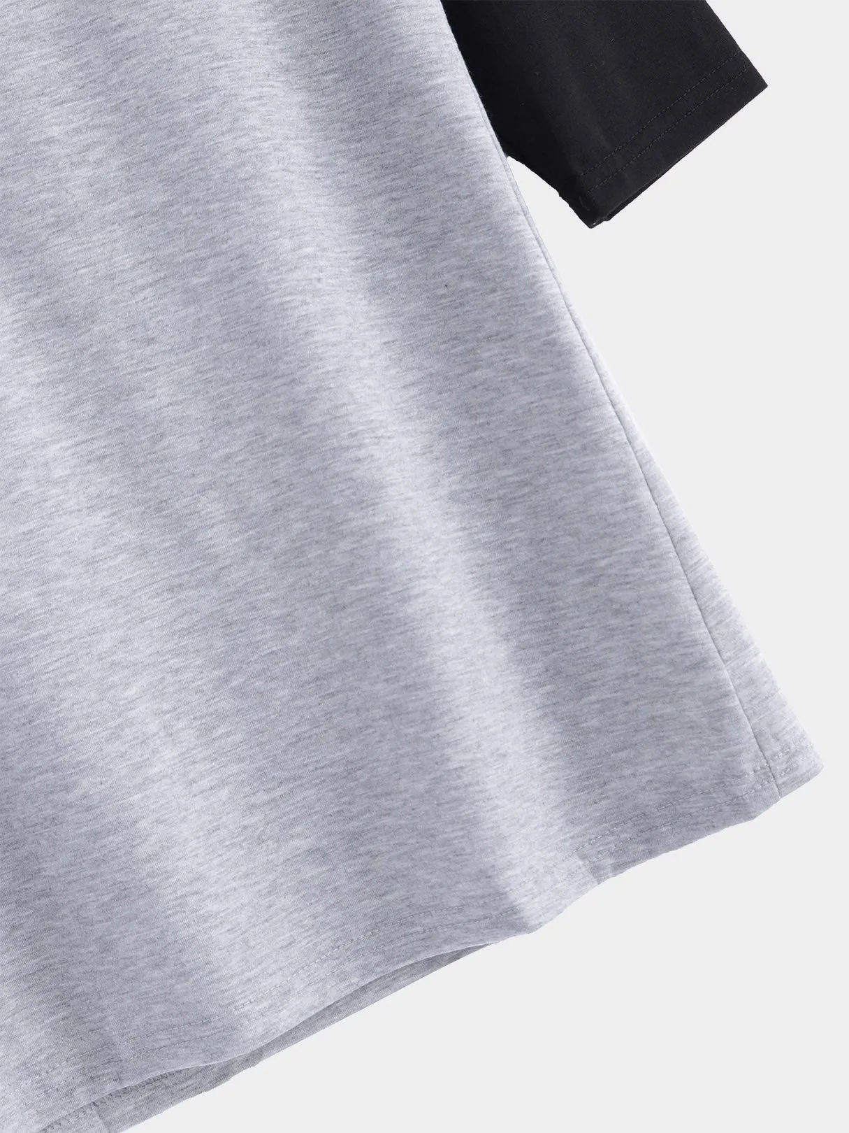 Custom Crew Neck Plain 3/4 Sleeve T-Shirts