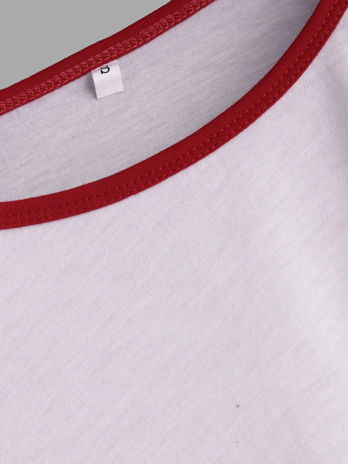 Custom Crew Neck Plain 3/4 Sleeve T-Shirts