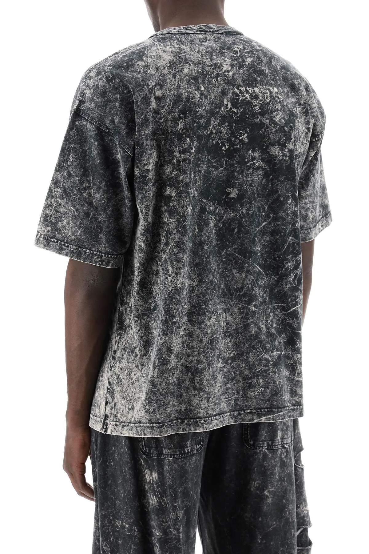 destroyed t-shirt with peel
