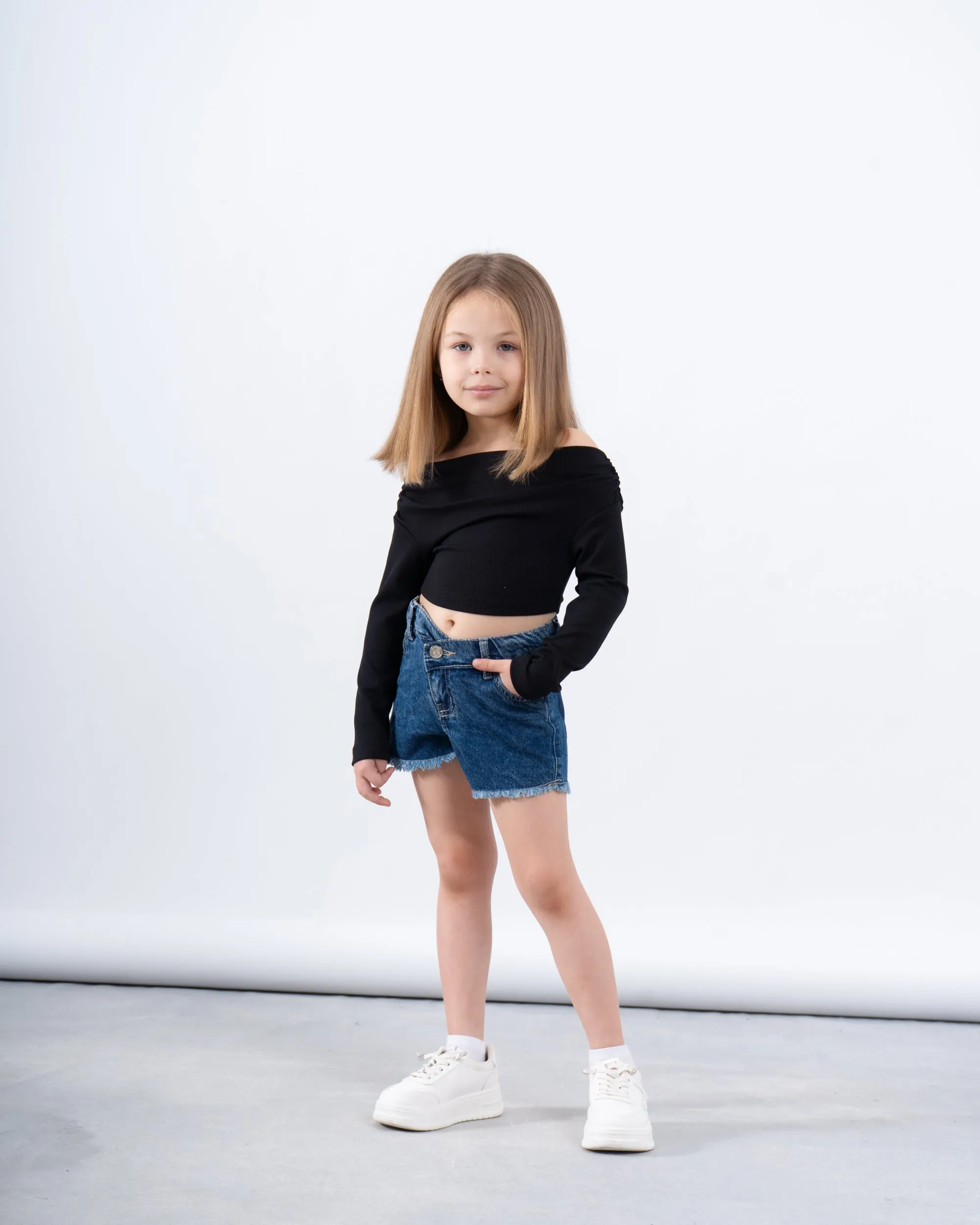Draped Off-Shoulder Top