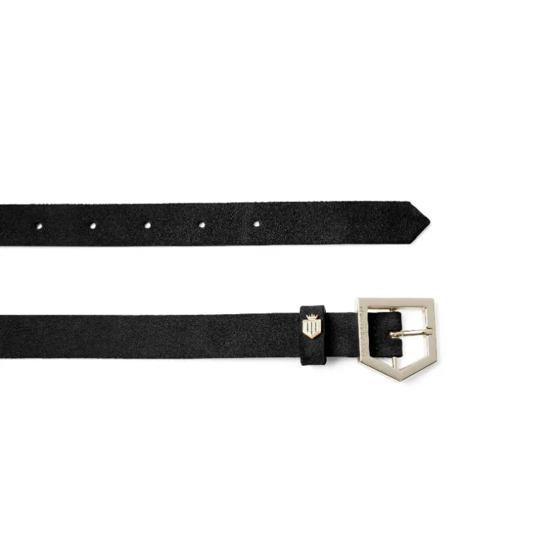 Fairfax & Favor Sennowe Ladies Suede Belt - Black