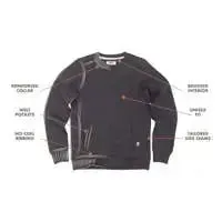 Forestry Sweatshirt With Stash Pocket - Navy, Super soft Premium Quality.