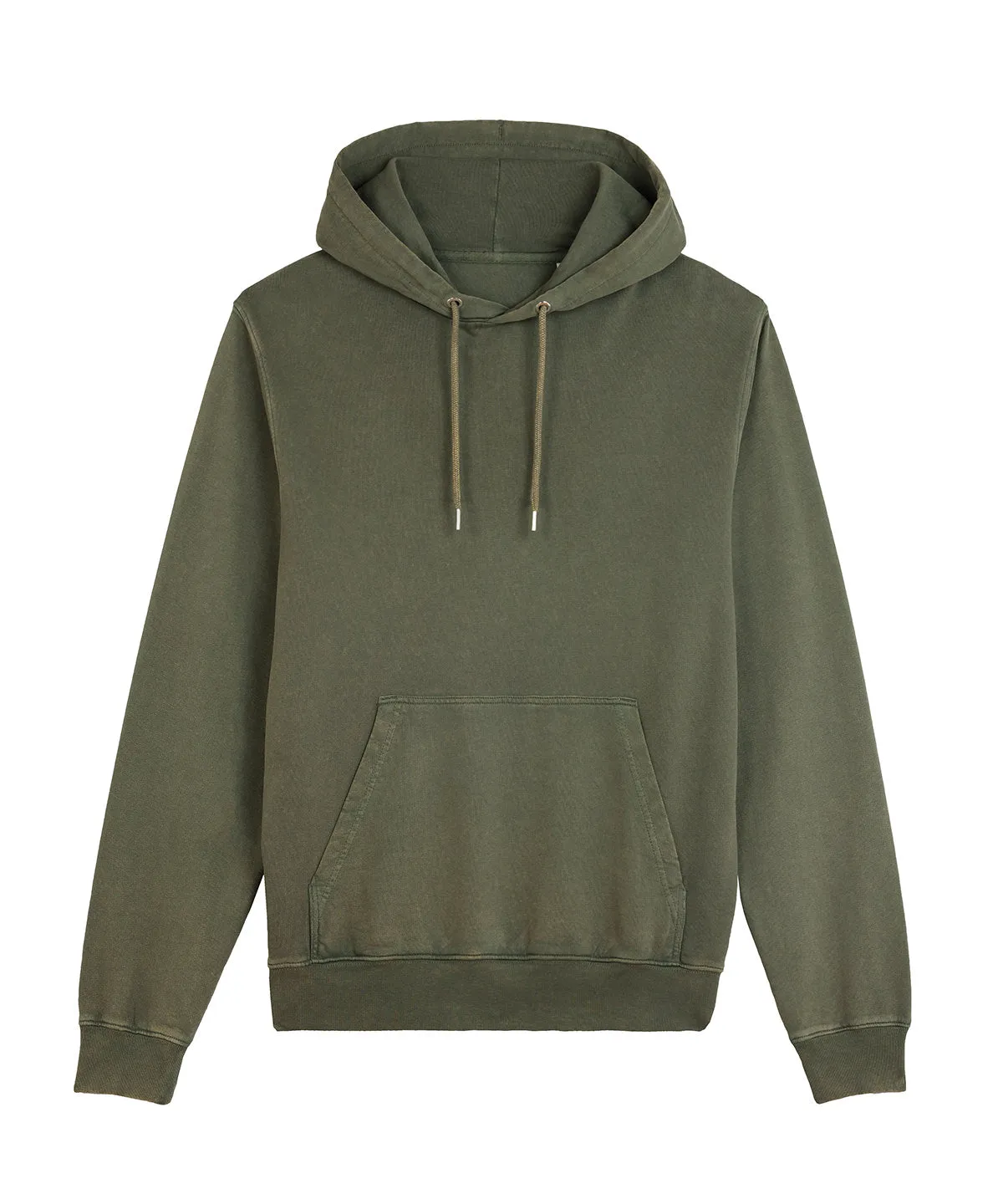 Garment Dyed Khaki - Unisex Archer vintage hoodie sweatshirt (STSU040)
