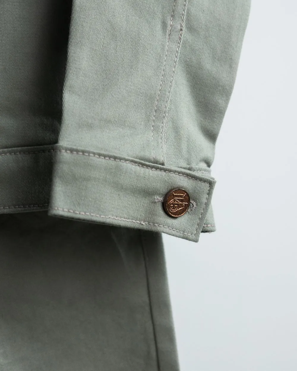 GREY COTTON JACKET AND PANT SET