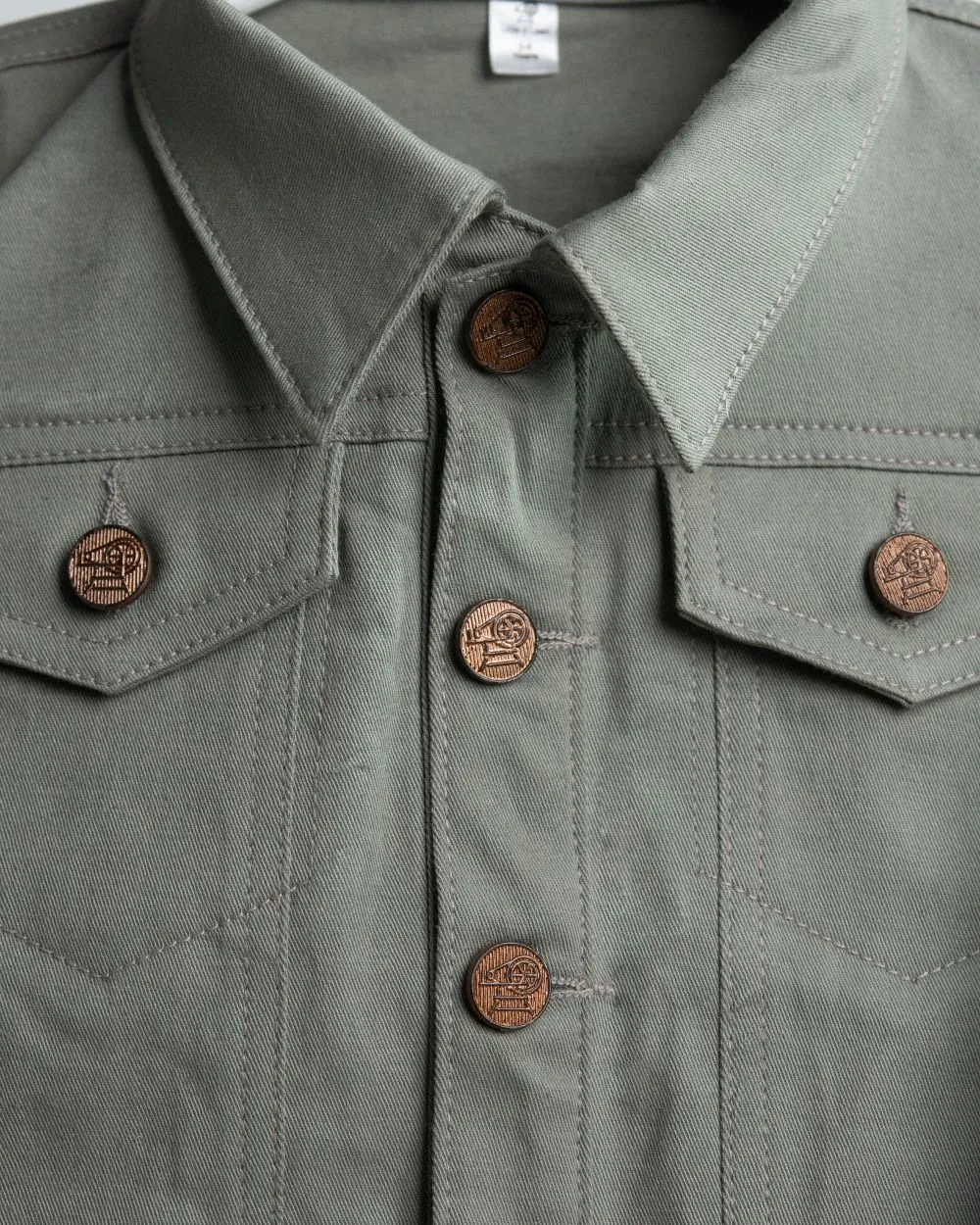 GREY COTTON JACKET AND PANT SET