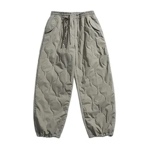 Heavy quilted jogger with charm