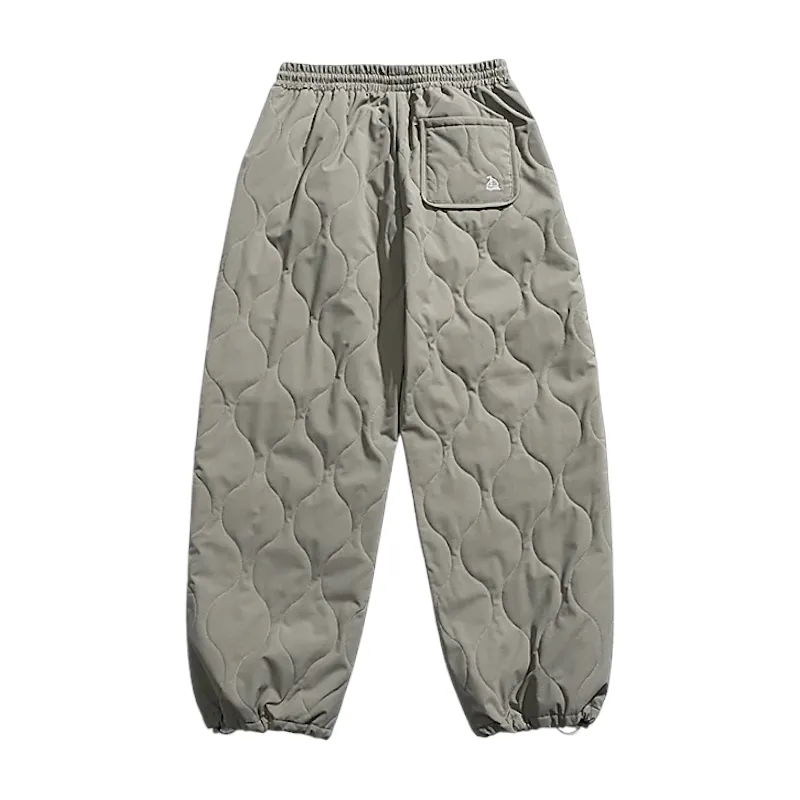 Heavy quilted jogger with charm