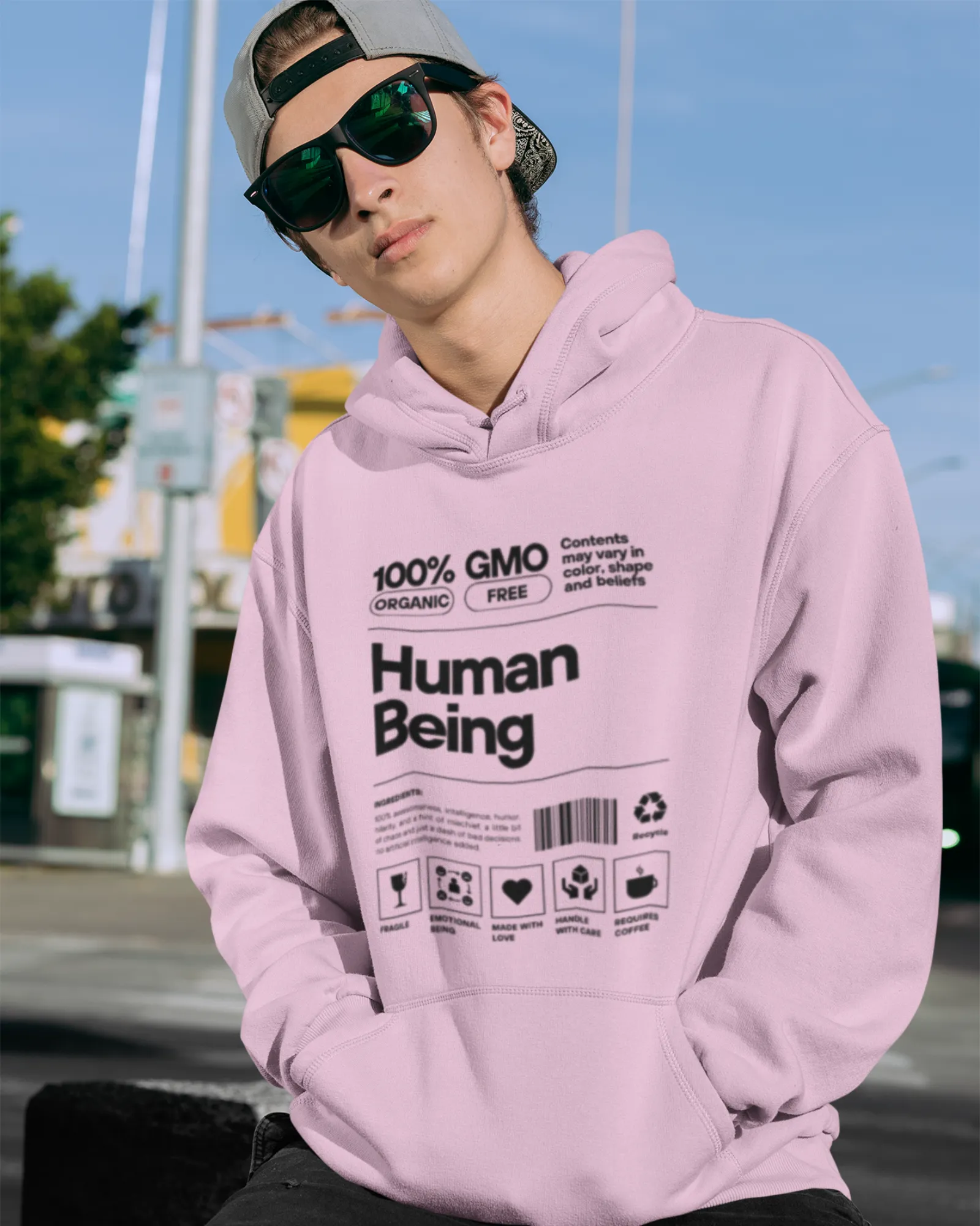 Human Being Light - Men's Hoodies