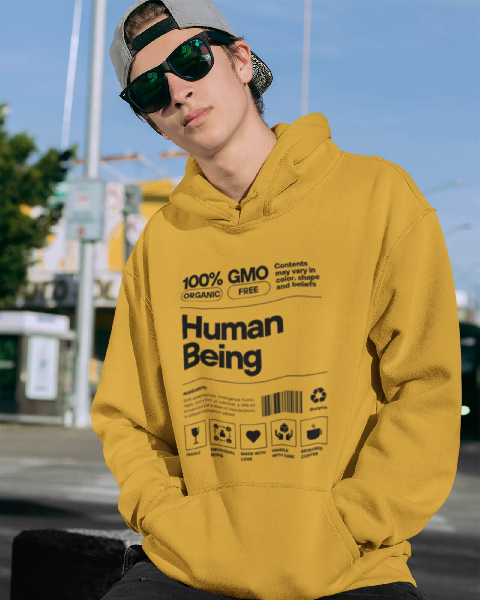 Human Being Light - Men's Hoodies