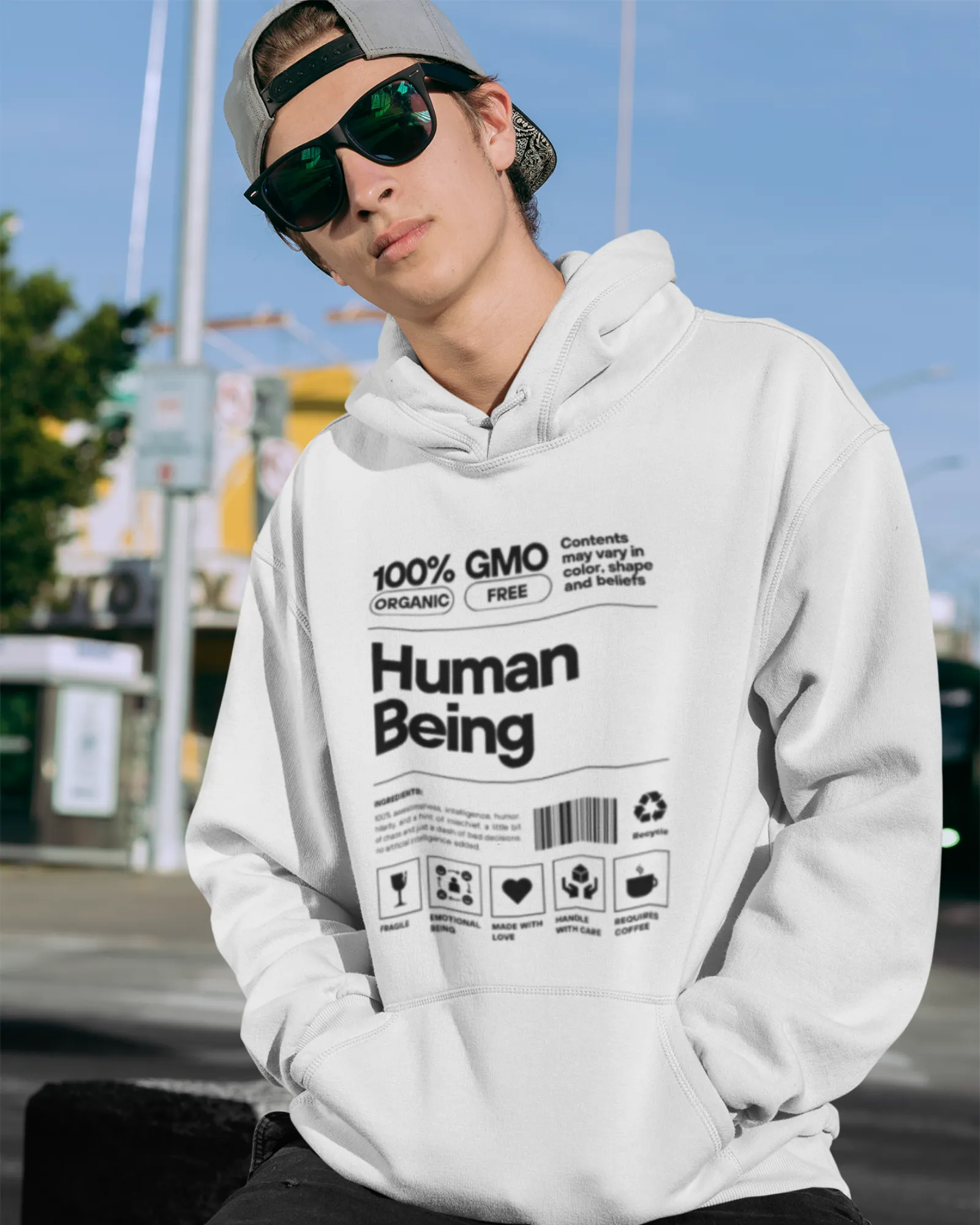 Human Being Light - Men's Hoodies