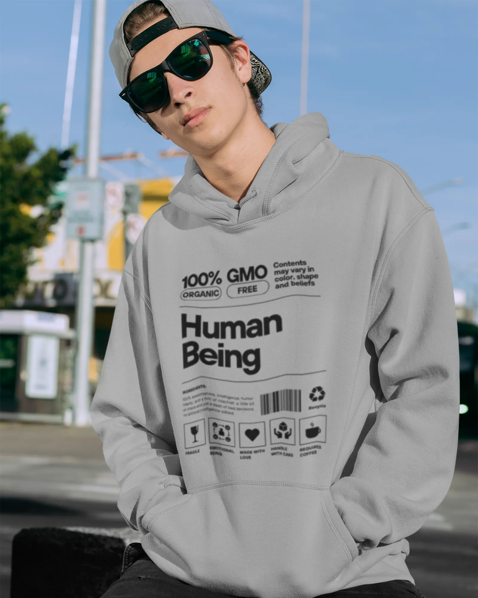 Human Being Light - Men's Hoodies
