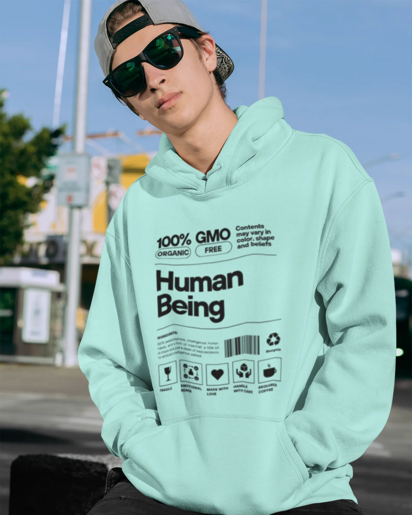 Human Being Light - Men's Hoodies