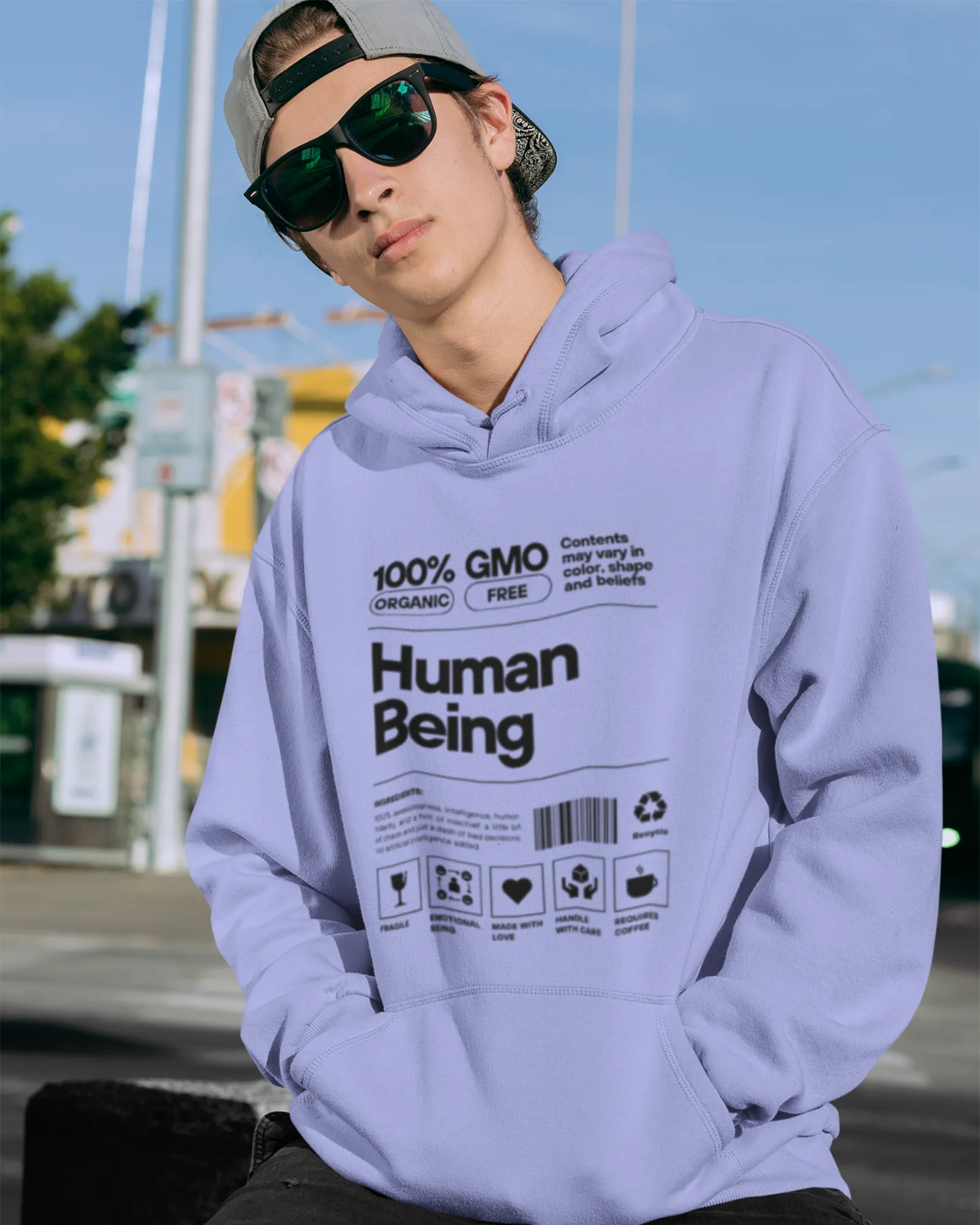 Human Being Light - Men's Hoodies