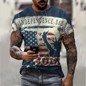 Independence Day Retro Casual T-Shirt