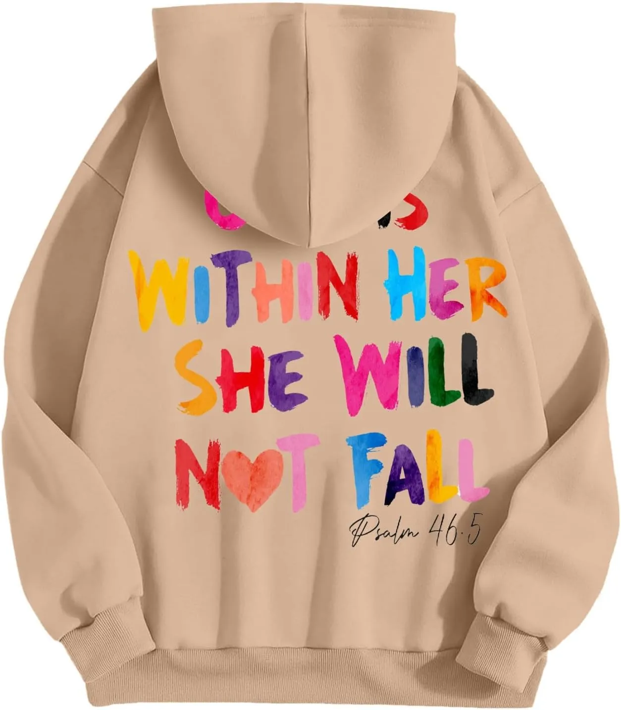 Jesus Christian Graphic Hoodies for Women Teen Girls Oversized Long Sleeve Trendy Casual Sweatshirts Y2K Weighted Pullover
