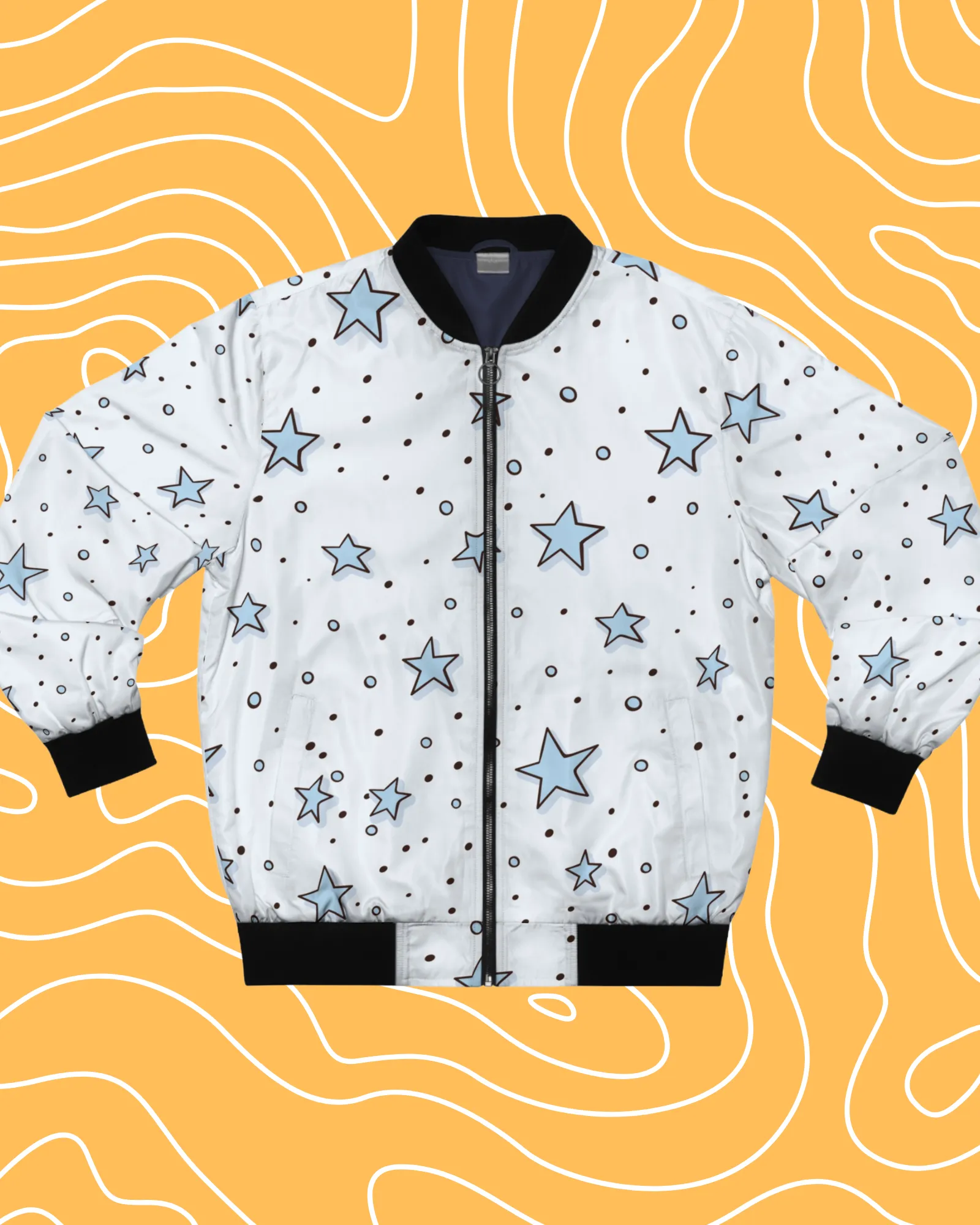 Kids Unisex Zipper Jacket - Little Stars