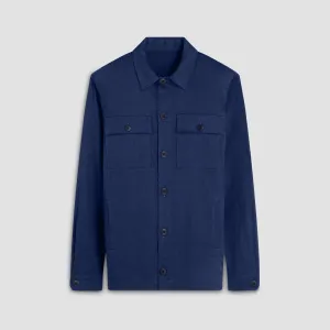 Linen-Cotton Shirt Jacket