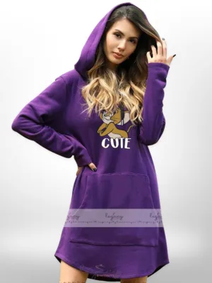 Long Length Pocket Sweatshirt & Hoodies Women's Best Selling 2023 Winter Wear Collection