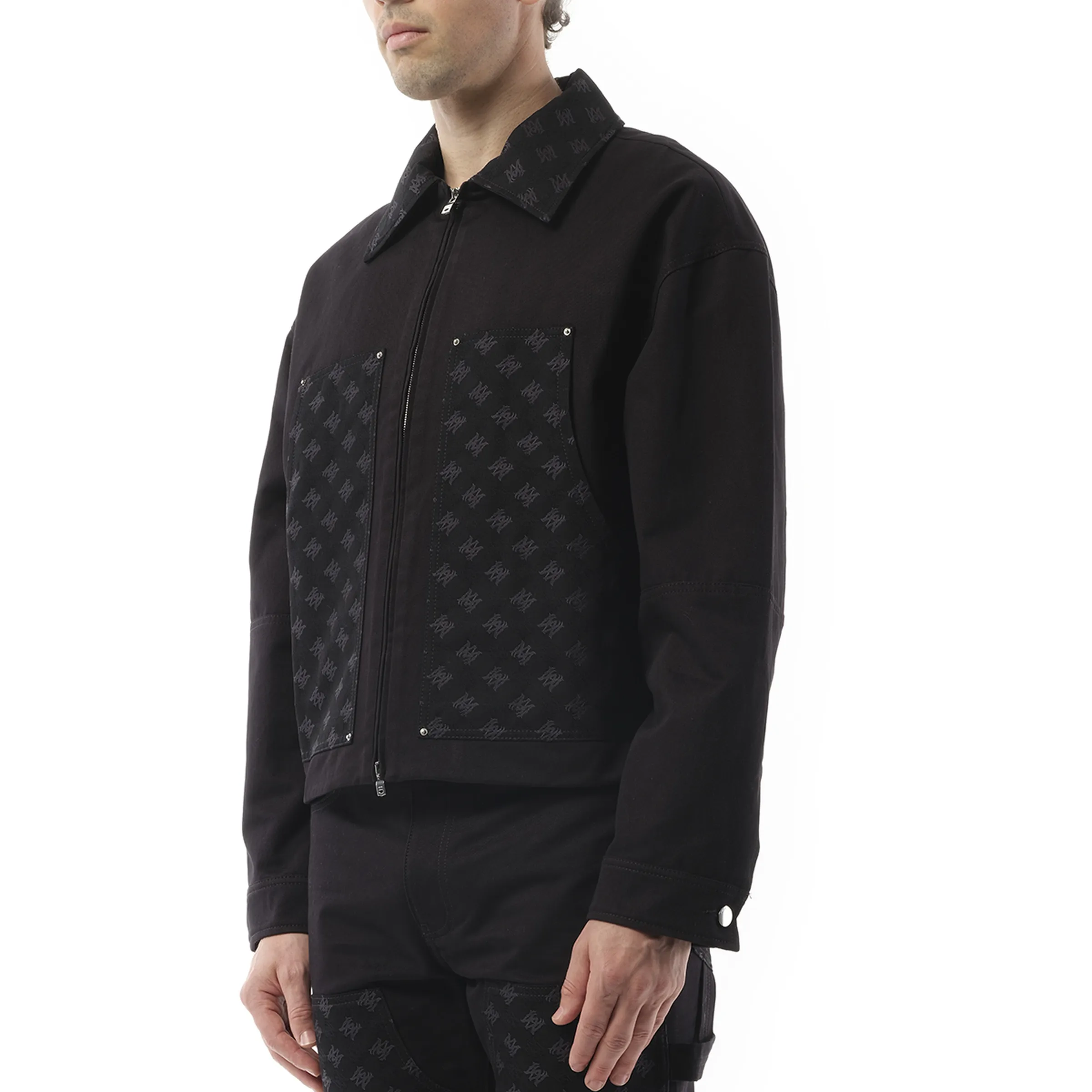 MA Quad Jacquard Work Jacket in Black