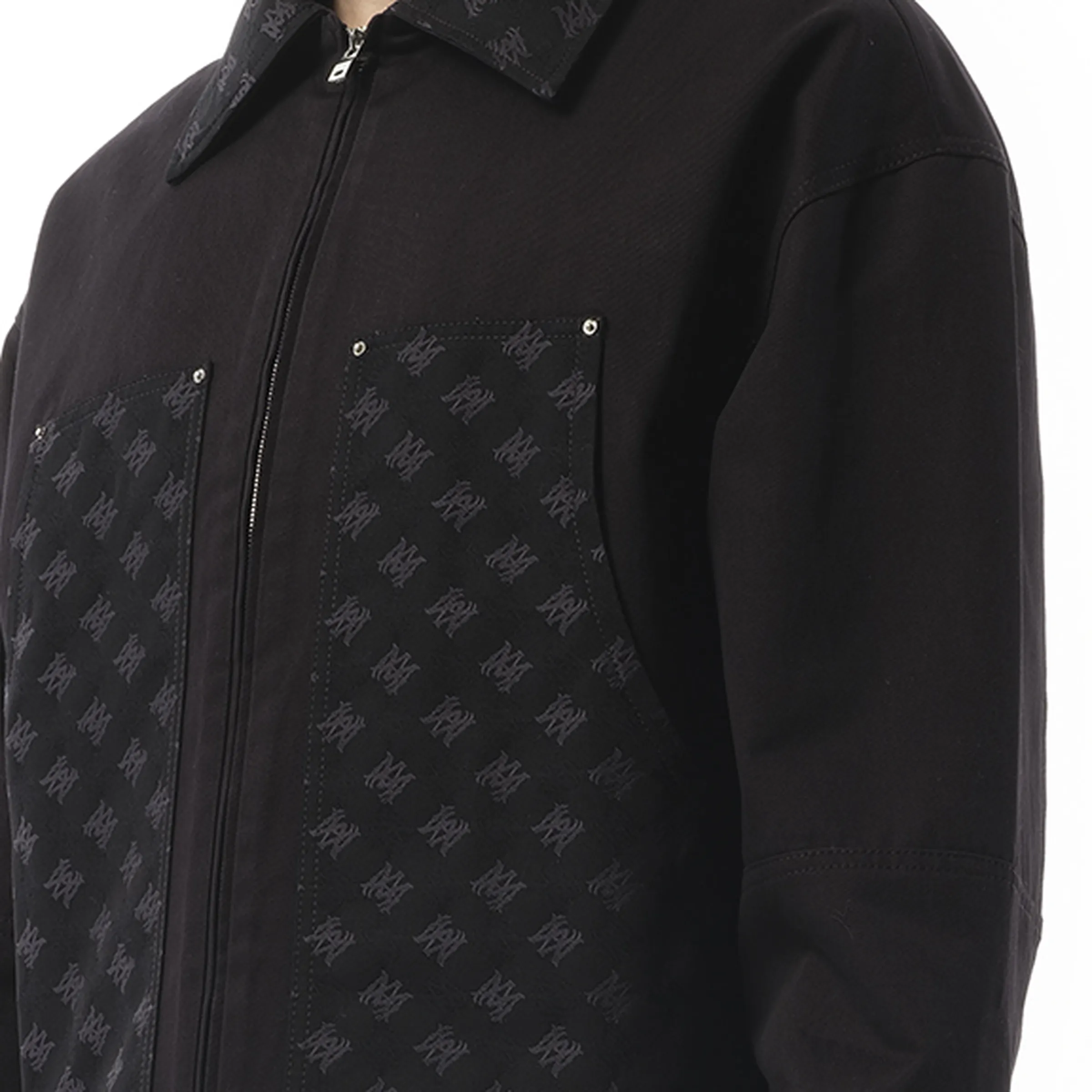 MA Quad Jacquard Work Jacket in Black