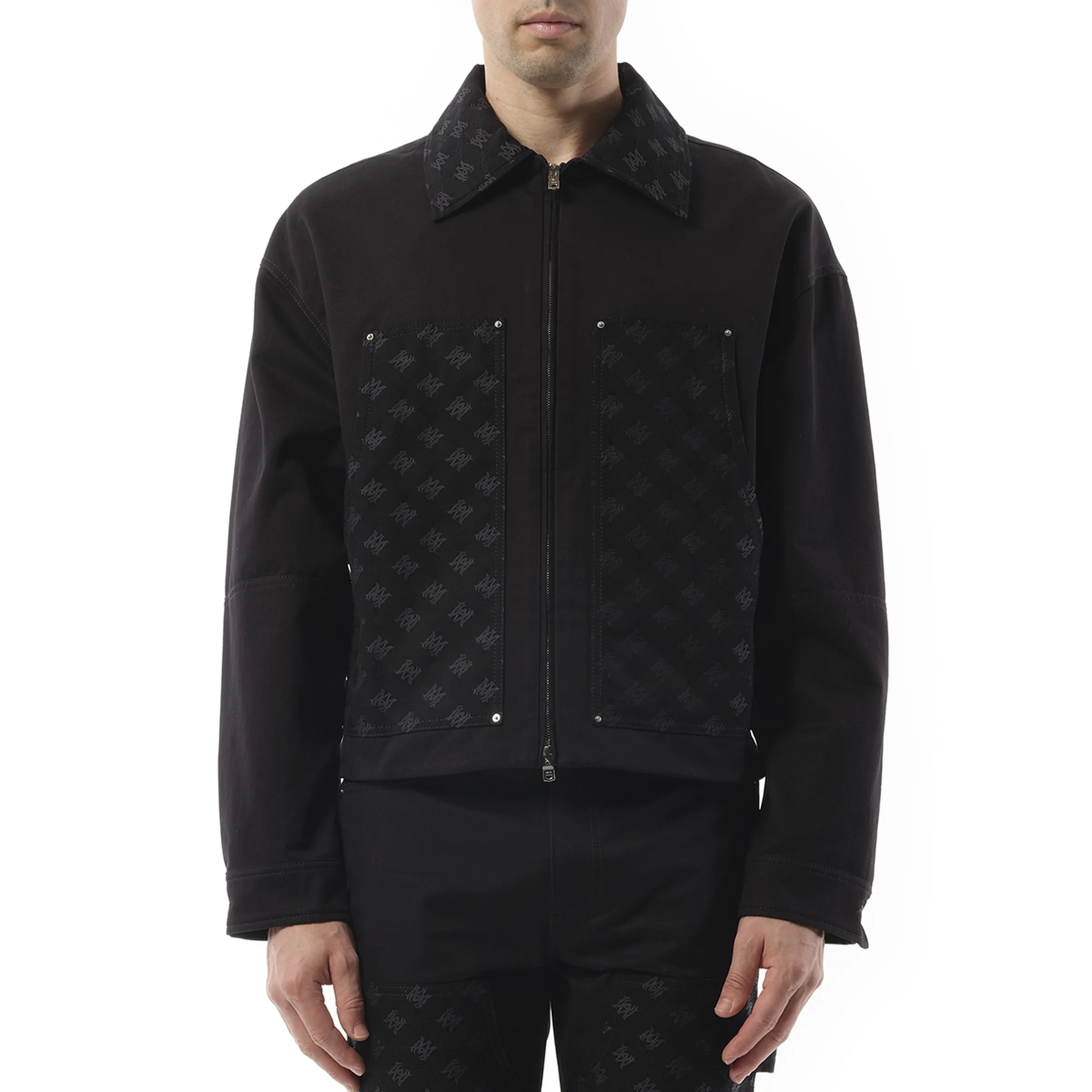 MA Quad Jacquard Work Jacket in Black
