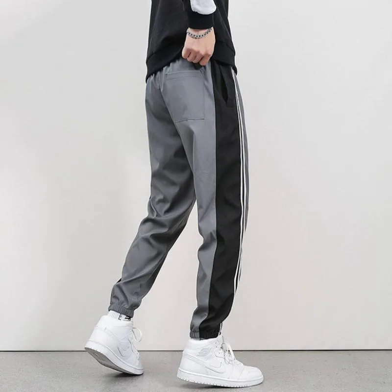 Men's Autumn Casual Striped Sweatpants | Plus Size