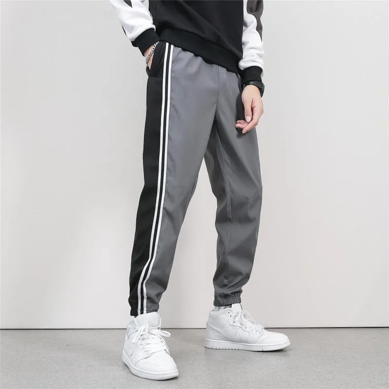 Men's Autumn Casual Striped Sweatpants | Plus Size