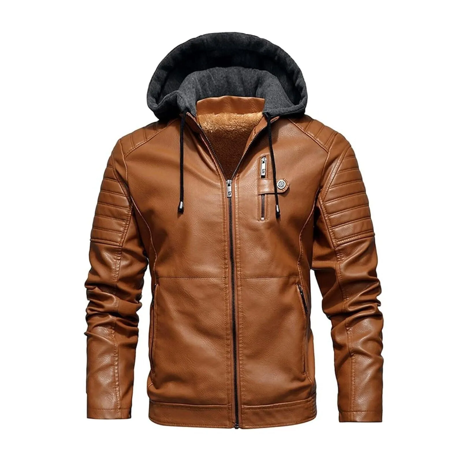 Men's Aviator Shearling Bomber Genuine Sheepskin Leather Jacket