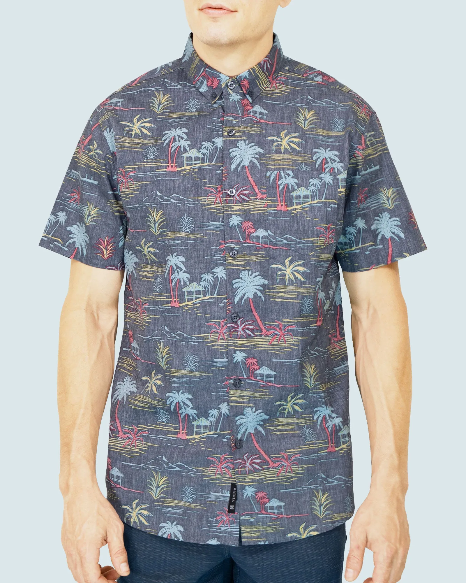 Mens Button Down Shirts - Reverse Tropical