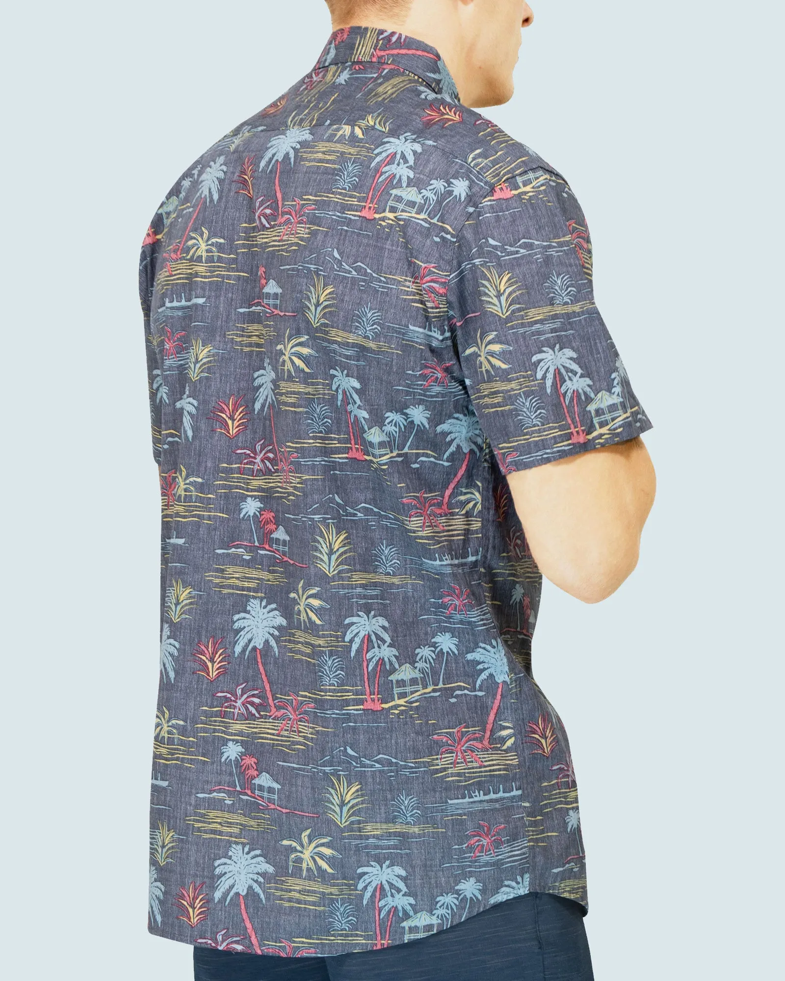 Mens Button Down Shirts - Reverse Tropical