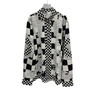 Men’s Long-Sleeve Casual Shirt – Trendy European Style Loose Fit for Daily Wear in Spring and Autumn