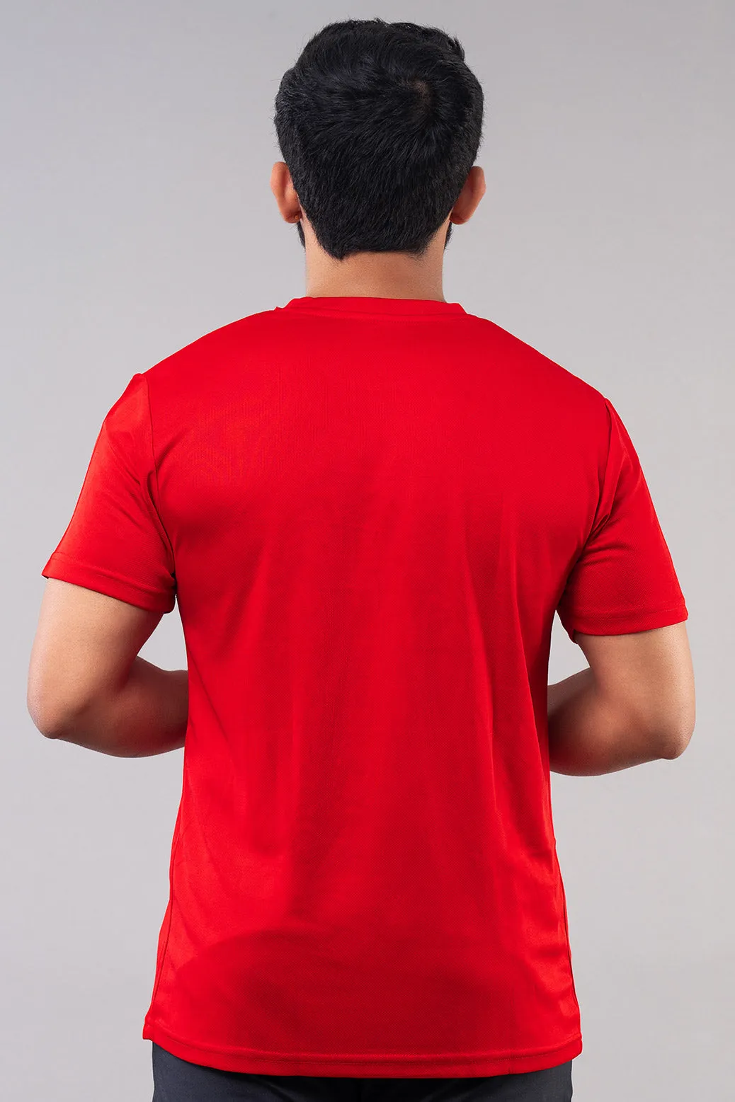 MINIMAL BUZZ THINK BIG GRAPHIC T-SHIRTS - RED (D)