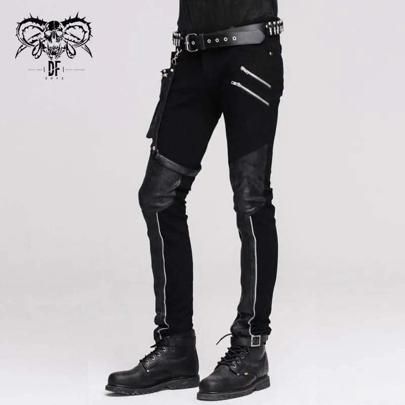 'Mondo Bizarro' Fitted Punk Trousers