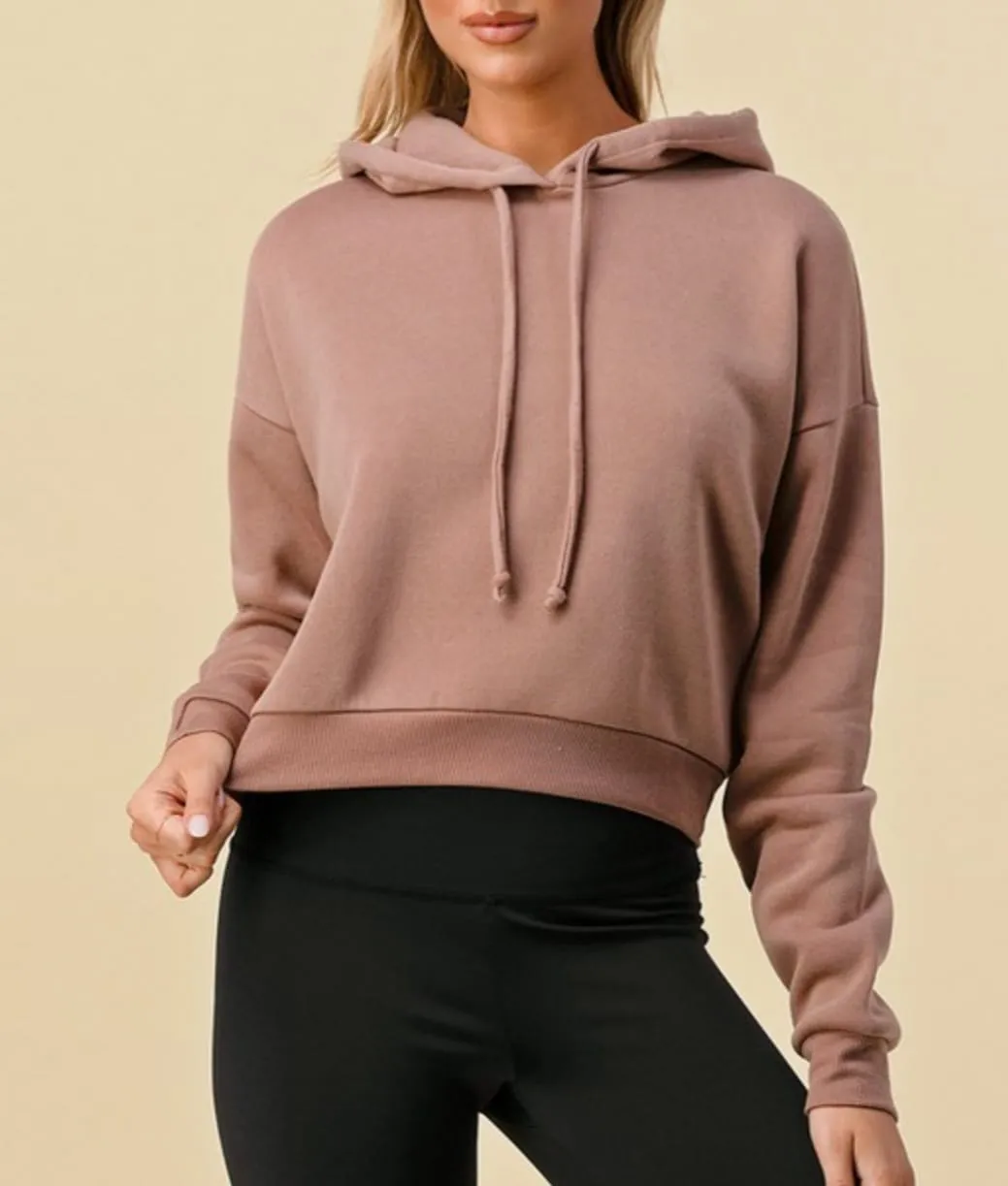 New Girl Long Sleeve Solid Coloured Hoodies