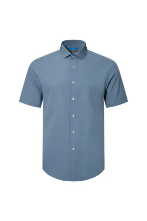 Non-Iron Quick Dry Smart Fit Poplin Short Sleeve Shirt