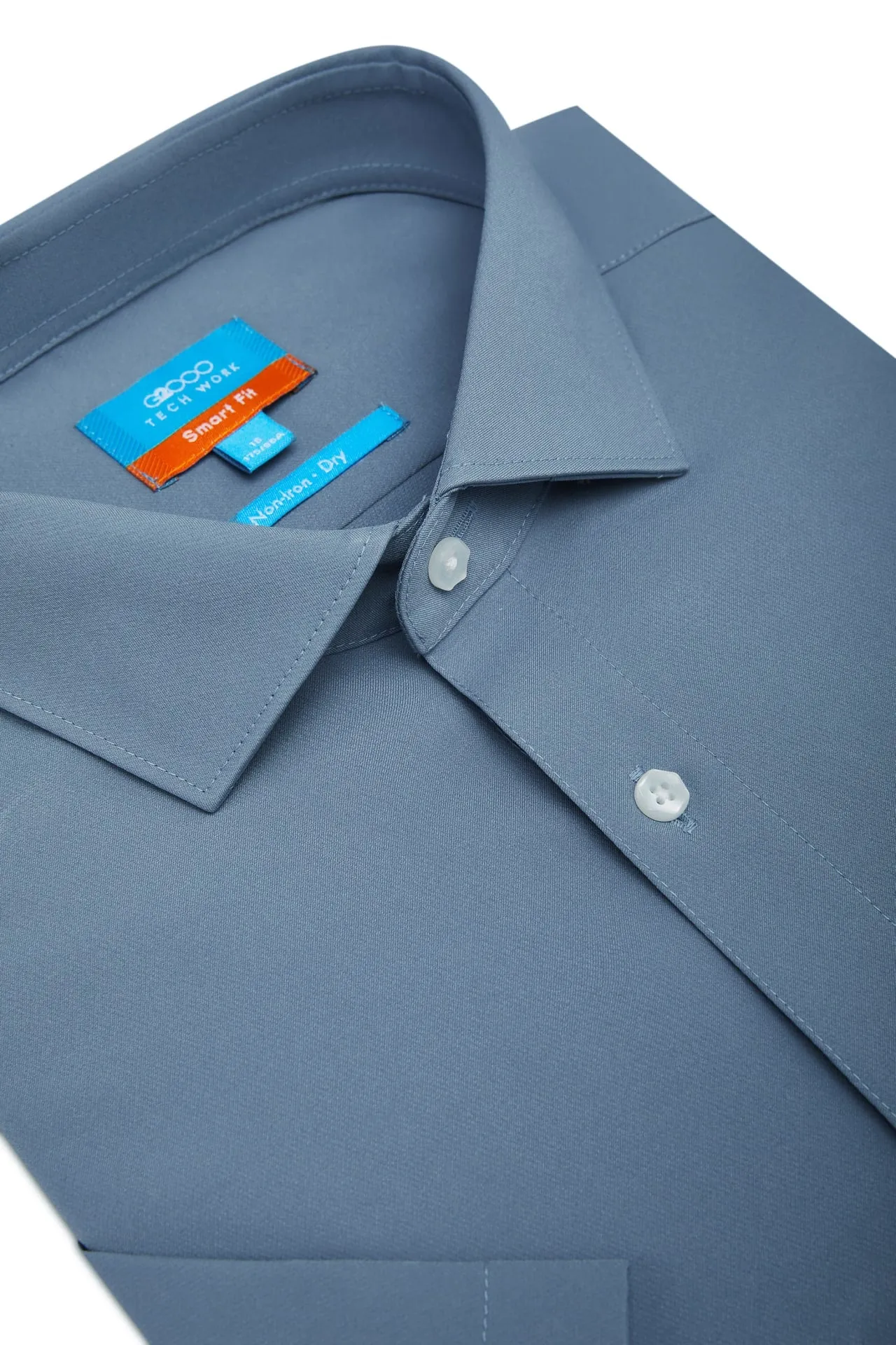 Non-Iron Quick Dry Smart Fit Poplin Short Sleeve Shirt