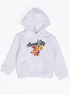 OPS Kids Hoddie - Always Litty - White And Yellow - OPS502HK